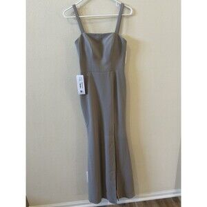 Azazie Silver Gianetta Bridesmaids Dress Size A2